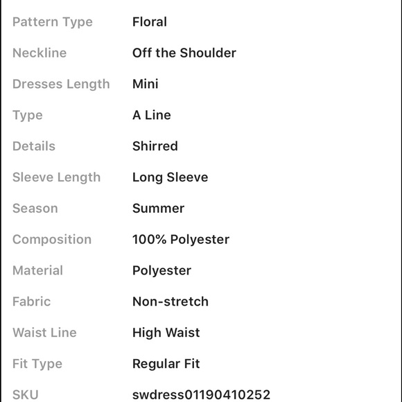 Ditsy floral print dress/off the shoulder size8/10 - Picture 5 of 7